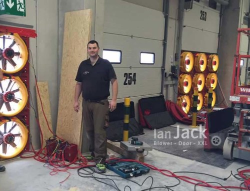 Neuer Blower-Door Weltrekord mit über 1.400.000 m3 Volumen